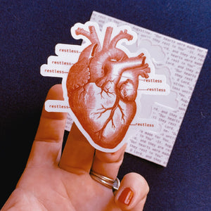 Restless Heart Sticker