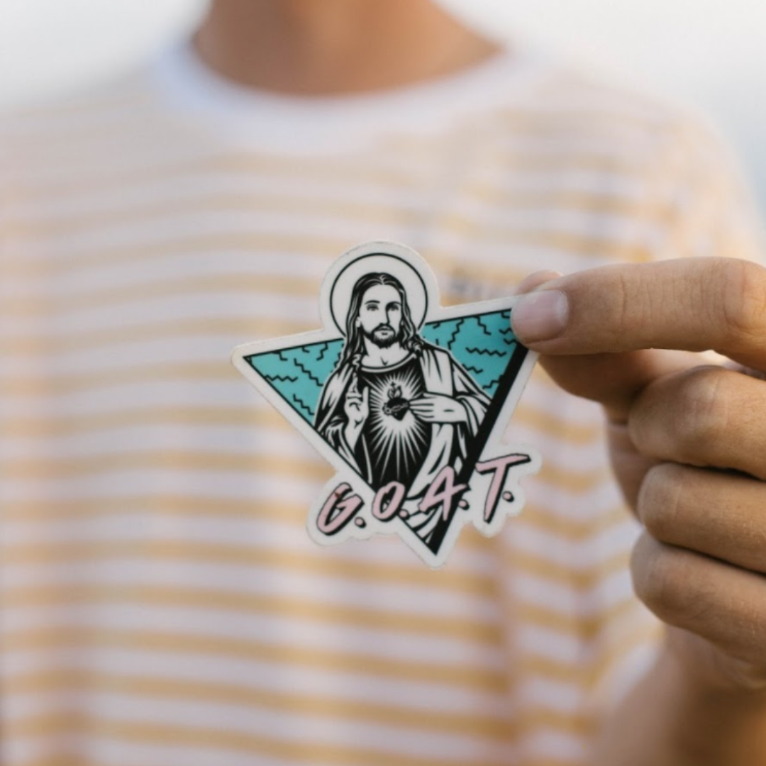 G.O.A.T (Greatest of All Time) Sticker Retro